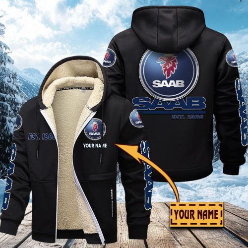 Saab Automobile Men’s Thickened Zipper Hoodies VITZC059