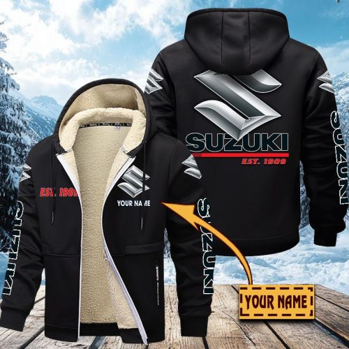 Suzuki Men’s Thickened Zipper Hoodies VITZC063