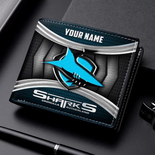 Cronulla Sharks NNHD1062 Leather Wallet