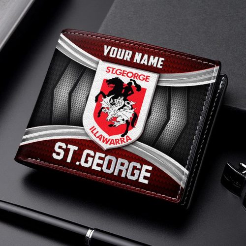 St George Illawarra Dragons NNHD1073 Leather Wallet
