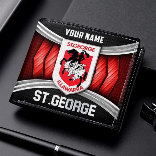 St George Illawarra Dragons NNHD1073 Leather Wallet