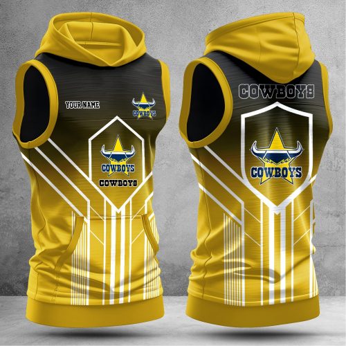 North Queensland Cowboys Hooded Sleeveless Shirt NTLBV6159