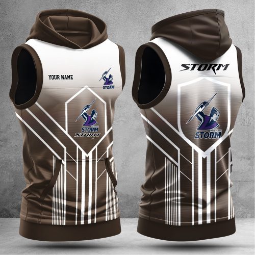 Melbourne Storm Hooded Sleeveless Shirt NTLBV6156