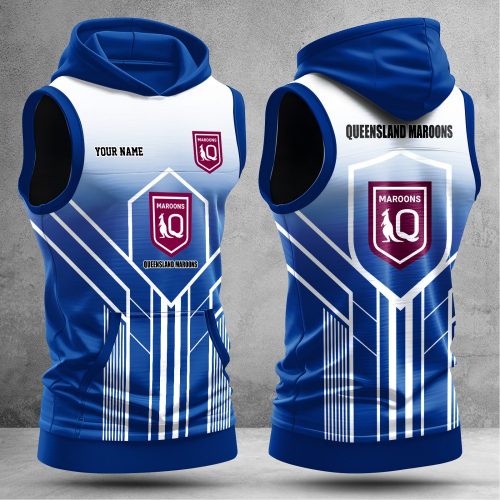 Queensland Maroons Hooded Sleeveless Shirt NTLBV6164