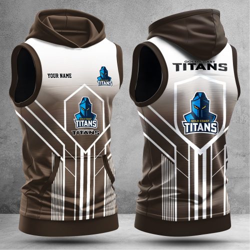 Gold Coast Titans Hooded Sleeveless Shirt NTLBV6154