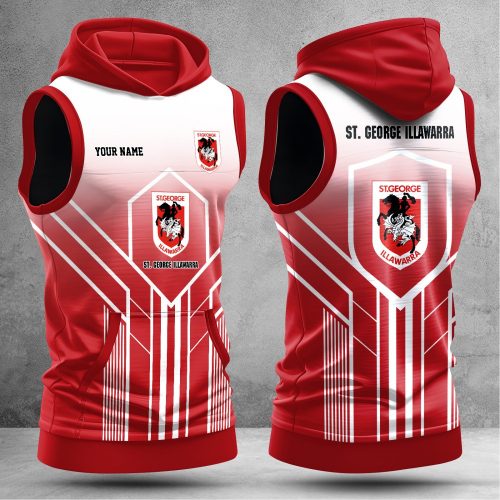 St. George Illawarra Dragons Hooded Sleeveless Shirt NTLBV6166