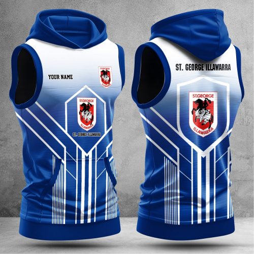 St. George Illawarra Dragons Hooded Sleeveless Shirt NTLBV6166