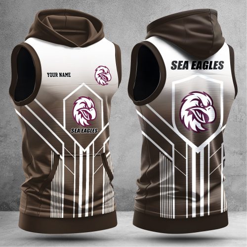 Manly Warringah Sea Eagles Hooded Sleeveless Shirt NTLBV6155